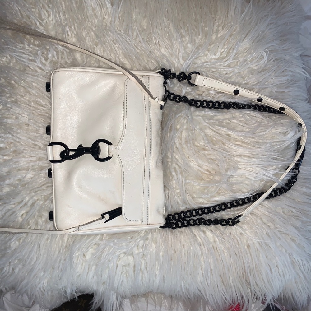White Rebecca minkoff mini Mac